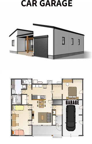 CAR GARAGE　見取り図