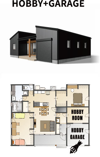 HOBBY+GARAGE　見取り図