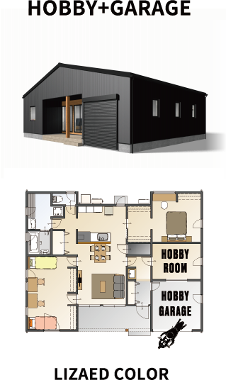 HOBBY+GARAGE　見取り図